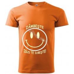 Tricou barbati chihlimbar, Zambeste, Isus te iubeste!